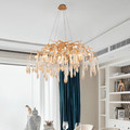 Agnes Brass Branch Crystal Chandelier - Camilalamps - ILM0495