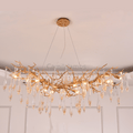 Agnes Brass Branch Crystal Chandelier For Dining Room - Camilalamps - ILC0511