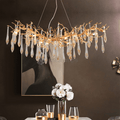 Agnes Brass Branch Crystal Chandelier For Dining Room - Camilalamps - ILM0511