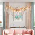 Agnes Brass Branch Crystal Chandelier For Dining Room - Camilalamps - ILM0511