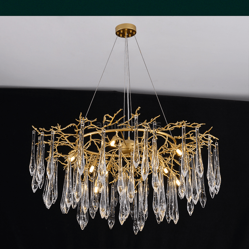 Agnes Round Branch Crystal Chandelier - Camilalamps - ILC0561