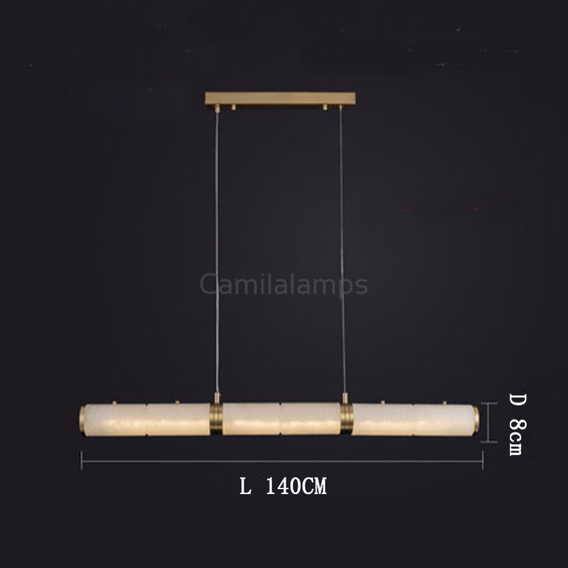 Alabaster Anne Art Linear Chandelier - Camilalamps - alaba-197-1Large-13