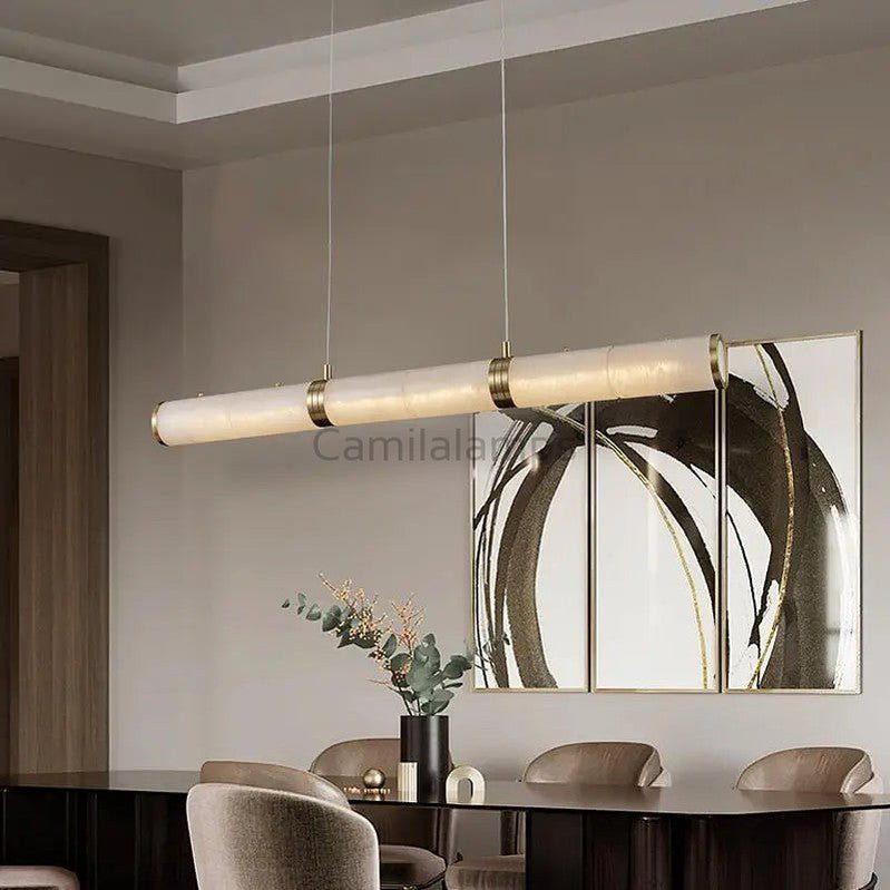Alabaster Anne Art Linear Chandelier - Camilalamps - alaba-197-1Cediu-12