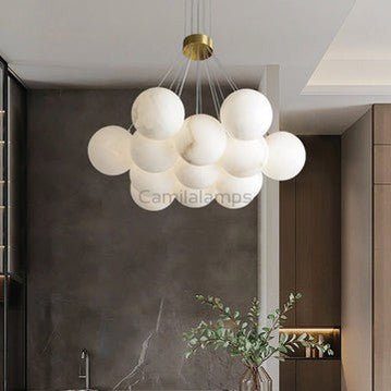 Alabaster Anne Ceiling Pendant 7/19 Lights - Camilalamps - Alaba - 100 - 7 Lig - 1