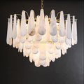 Alabaster Anne Foyer Art Chandelier - Camilalamps - Alaba - 107 - D 31. - 2