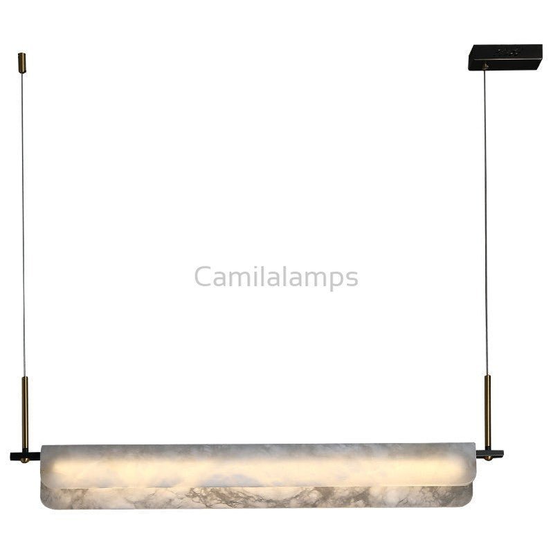 Alabaster Anne Linear Art Chandelier - Camilalamps - alaba-1115-1-11