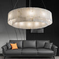 Alabaster Anne Modern 2 tier Round Art Chandelier - Camilalamps - alaba-1118-1D 22.-1Polis-12