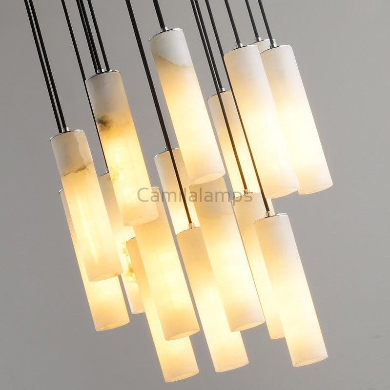Alabaster Anne Modern Art Chandeliers - Camilalamps - alaba-1119-112 Li-12