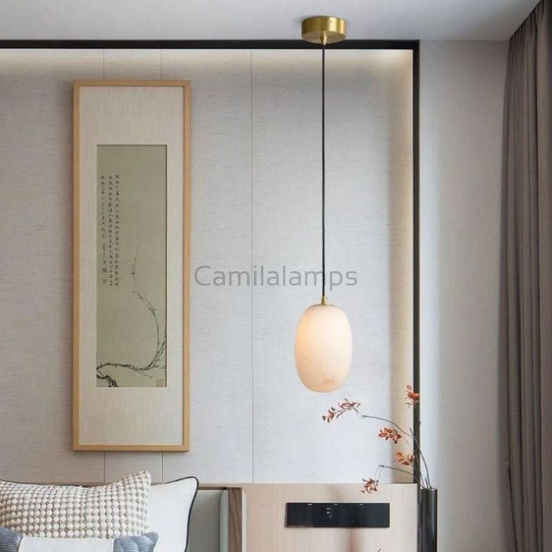 Alabaster Bedside Pendant Light - Camilalamps - CA - 34355 - 23