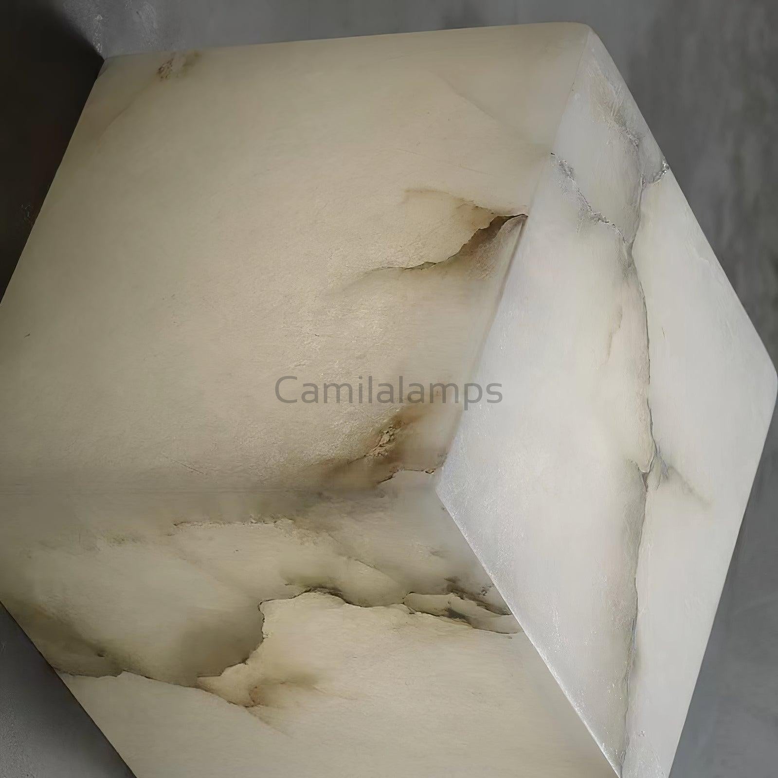 Alabaster Box Linear Chandelier - Camilalamps - Alaba - 1607 - 6 hea - White - 1