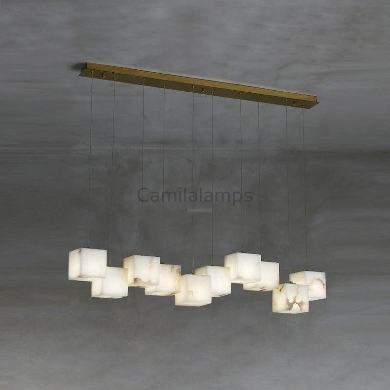 Alabaster Box Linear Chandelier - Camilalamps - alaba-11607-110 he-1White-13