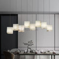 Alabaster Box Linear Chandelier - Camilalamps - Alaba - 1607 - 6 hea - White - 1