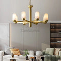 Alabaster Brass Chandelier Living Dining Lighting - Camilalamps - alaba-11369-16 Lig-11