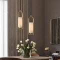 Alabaster Brass Pendant Dining Room - Camilalamps - CA - PEN256254