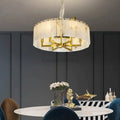 Alabaster Brass Round Chandelier Lighting - Camilalamps - alaba-11361-123.62-11