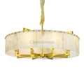Alabaster Brass Round Chandelier Lighting - Camilalamps - Alaba - 1361 - 31.49 - 2