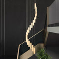 Alabaster Brass Spiral Indoor Modern Chandelier - Camilalamps - Alaba - 1357 - 1