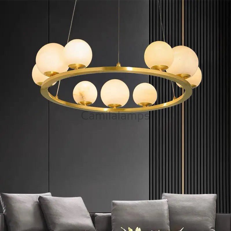 Alabaster Chandeliers Spain Dining Room - Camilalamps - Alaba - 1370 - 23.62 - 1