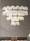 Alabaster Cloudscape Chandelier with 1/2 layer - Camilalamps - alaba-11709-13 lay-17