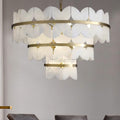 Alabaster Cloudscape Chandelier with 1/2 layer - Camilalamps - alaba-11709-13 lay-17