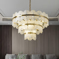 Alabaster Cloudscape Chandelier with 1/2 layer - Camilalamps - alaba-11709-12 lay-19