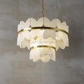 Alabaster Cloudscape Chandelier with 1/2 layer - Camilalamps - alaba-11709-12 lay-15