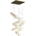 Alabaster Cubic Chandelier For Staircase - Camilalamps - CAM - AB1137