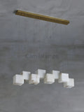 Alabaster Cubic Linear Chandelier - Camilalamps - Alabas - 00662