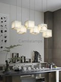 Alabaster Cubic Linear Chandelier - Camilalamps - alabas-100651