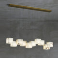 Alabaster Cubic Linear Chandelier - Camilalamps - Alabas - 00662