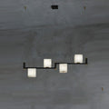 Alabaster Cubic Linear Island Chandelier - Camilalamps - CAM - ALB - 2