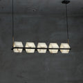 Alabaster Cubic Linear Island Chandelier - Camilalamps - CAM - ALB - 2
