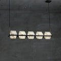 Alabaster Cubic Linear Island Chandelier - Camilalamps - CaC-1aLB-12