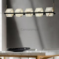 Alabaster Cubic Linear Island Chandelier - Camilalamps - CaC-1aLB-13