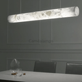 Alabaster Cylindrical Linear Pendant Light - Camilalamps - CA - 0053