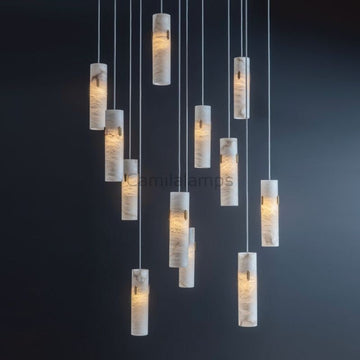 Alabaster Deco 12 - Light Cluster Chandelier - Camilalamps - alaba-11295-1-11