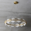 Alabaster Diamond Shaped Modern Chandelier - Camilalamps - Alaba - 1371 - 23.62 - 1