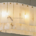 Alabaster Dining Room Round Chandelier Lighting - Camilalamps - Alaba - 1360 - 1