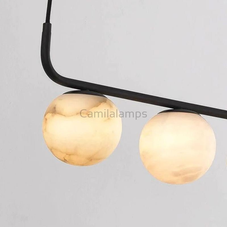 Alabaster Global Linear Chandelier L40" - Camilalamps - Alabster - 00501