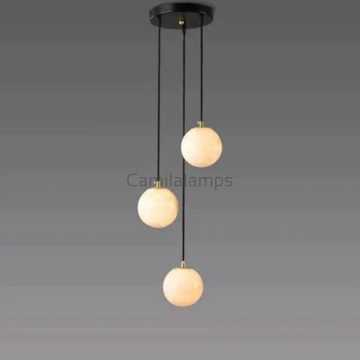 Alabaster Global Wavy Chandelier - Camilalamps - CA - AL2023 - C1197