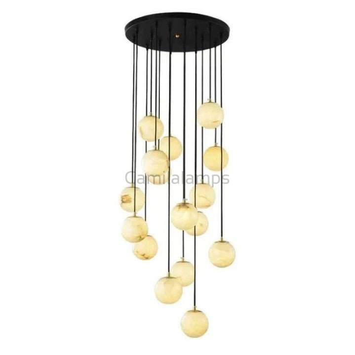 Alabaster Global Wavy Chandelier - Camilalamps - CA - AL2023 - C1201