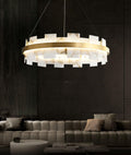Alabaster Halo Chandelier 23.6''31.5'' - Camilalamps - alaba-11860-1Codel-1Brass-13