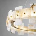Alabaster Halo Chandelier 23.6''31.5'' - Camilalamps - alaba-11860-1Codel-1Brass-13