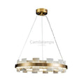 Alabaster Halo Chandelier 23.6''31.5'' - Camilalamps - alaba-11860-1Codel-1Brass-11