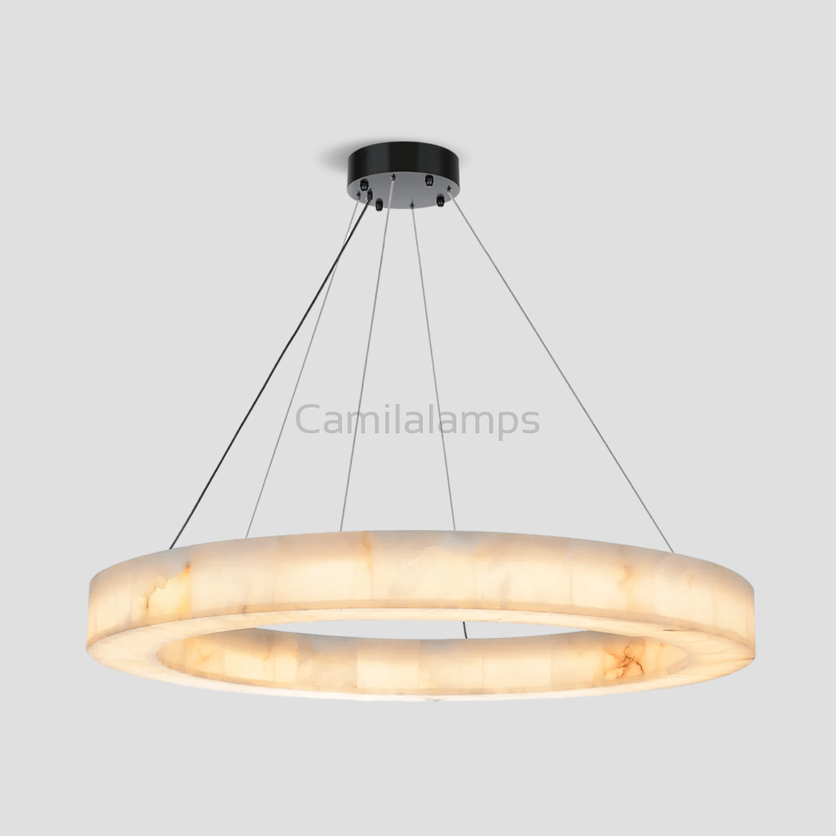 Alabaster Halo Ring Chandelier - Camilalamps - Ca-1LI2024-1C5556