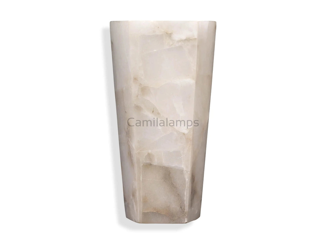 Alabaster Large Hexagonal Sconce - Camilalamps - CA - 799631H040