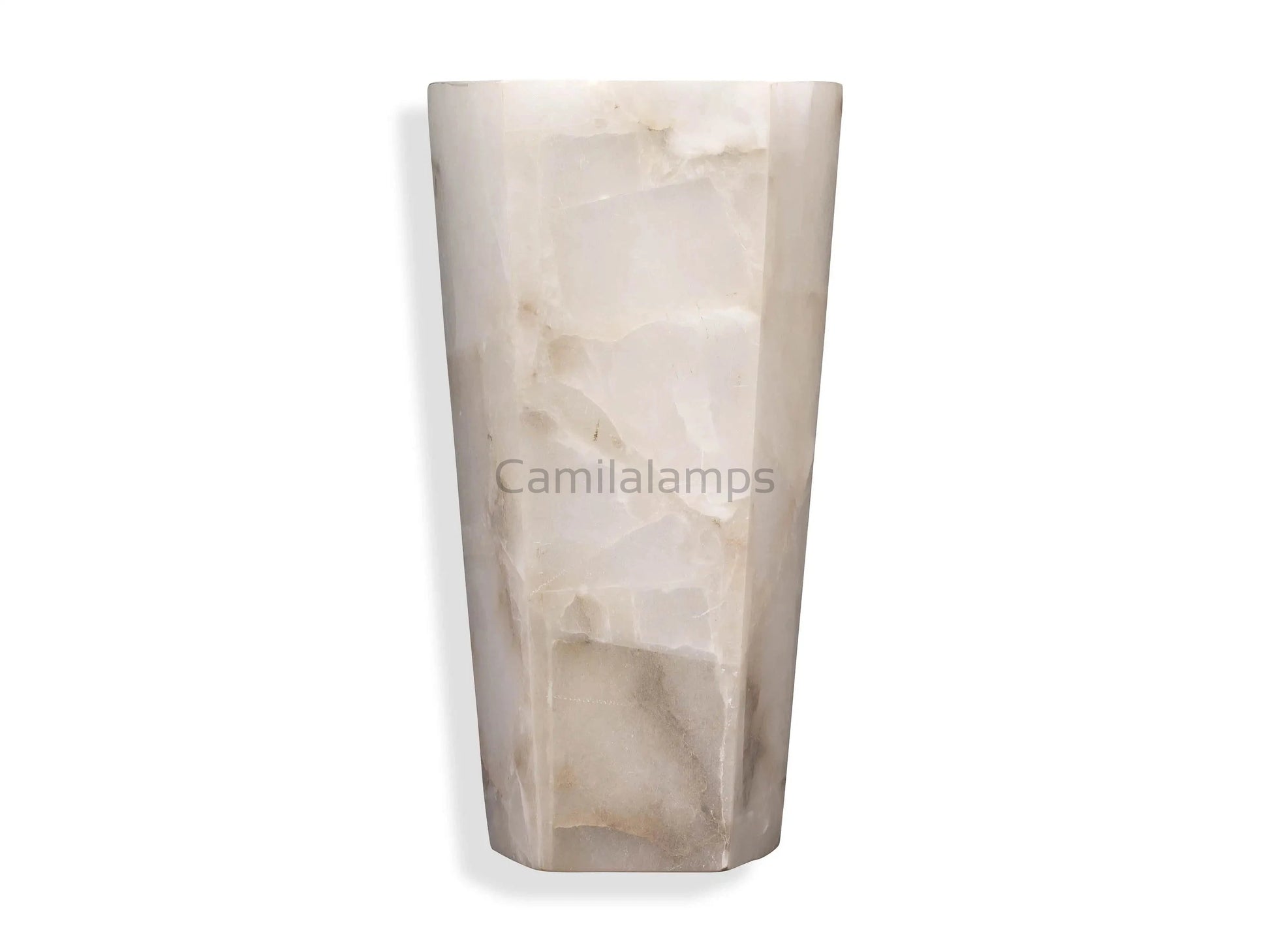 Alabaster Large Hexagonal Sconce - Camilalamps - CA - 799631H040