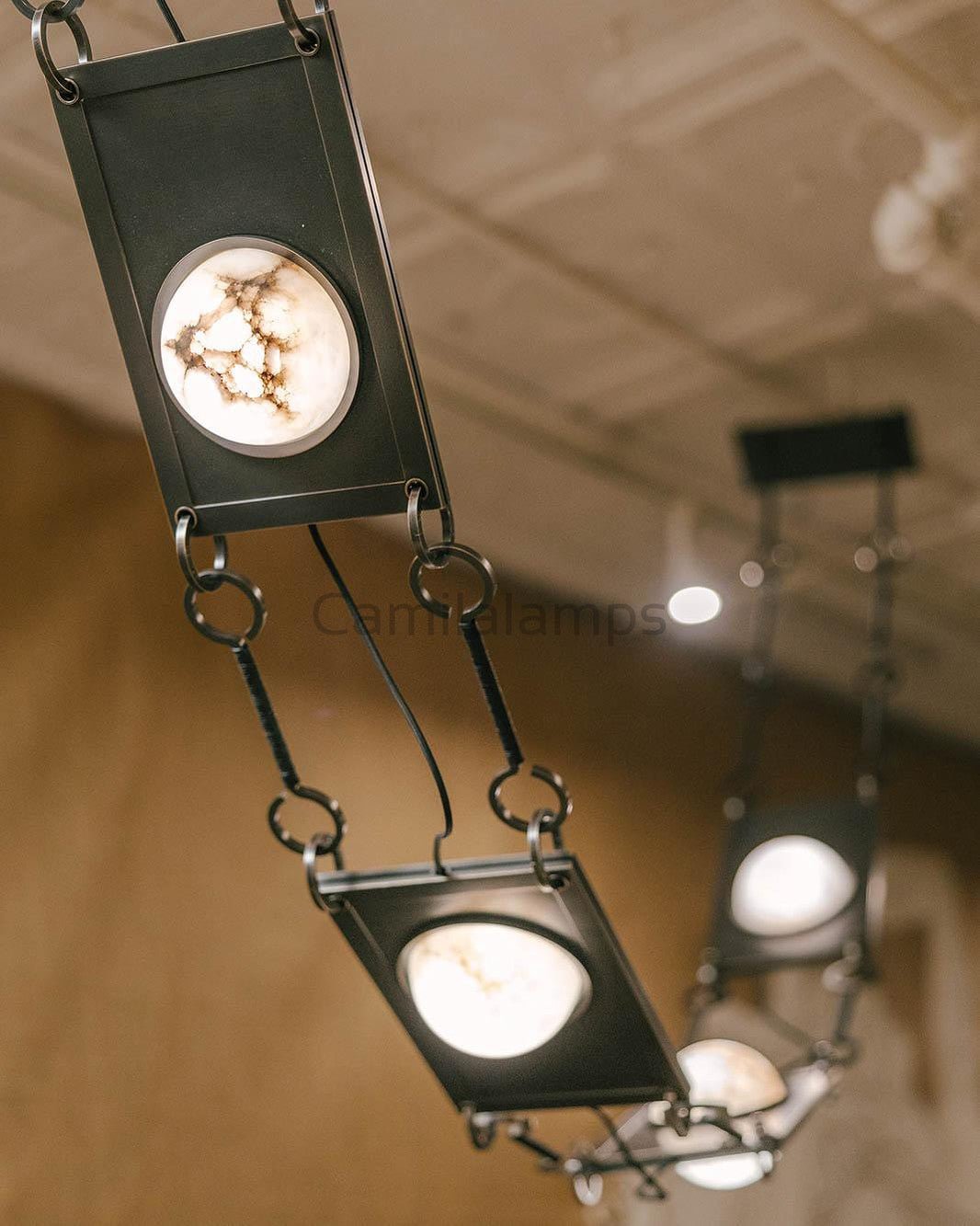 Alabaster Mina Swag Chandelier - Camilalamps - CA - Min - 601