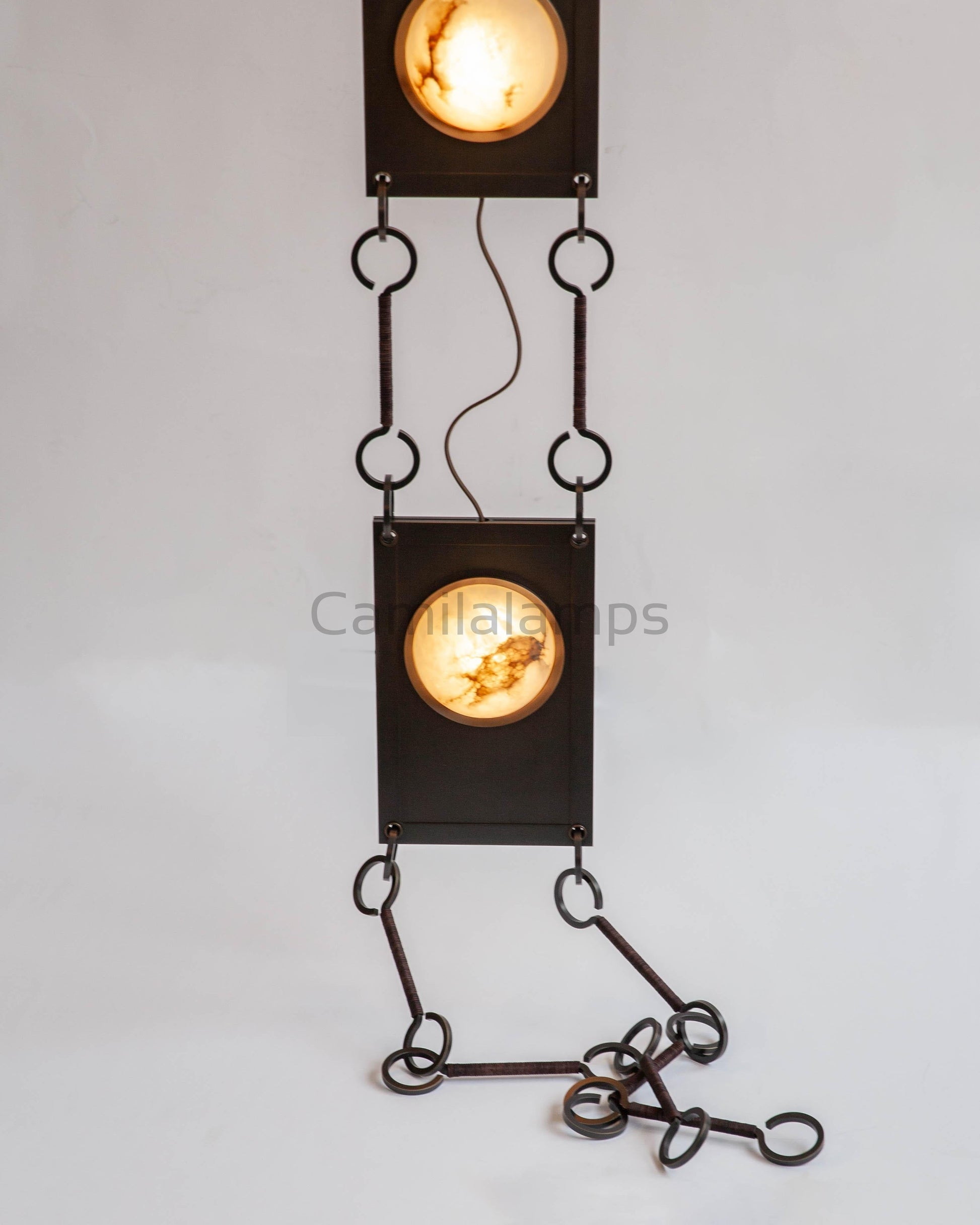 Alabaster Mina Swag Chandelier - Camilalamps - CA - Min - 601