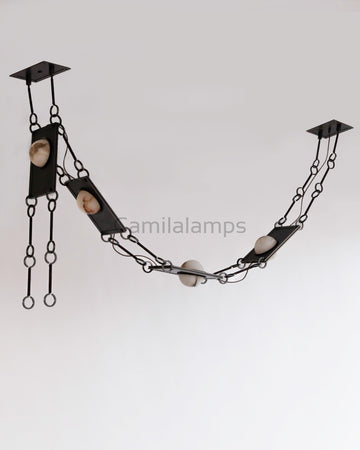 Alabaster Mina Swag Chandelier - Camilalamps - CA - Min - 601